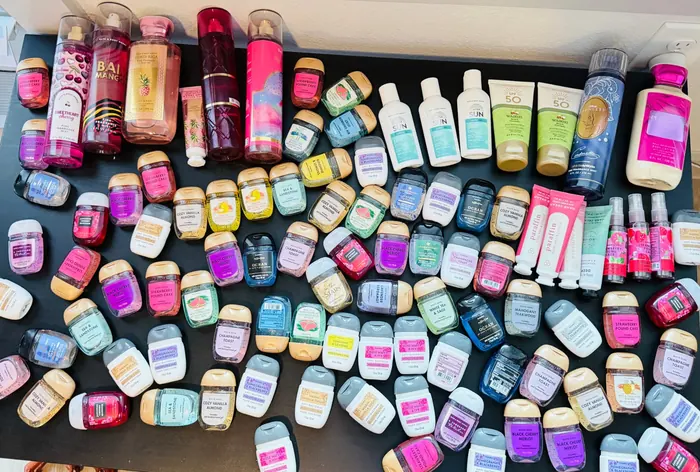 Productos de Bath & Body Works comprados en Estados Unidos