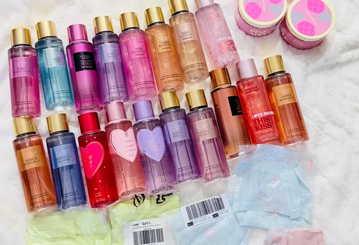 Brumas y perfumes de Victoria's Secret comprados en Estados Unidos