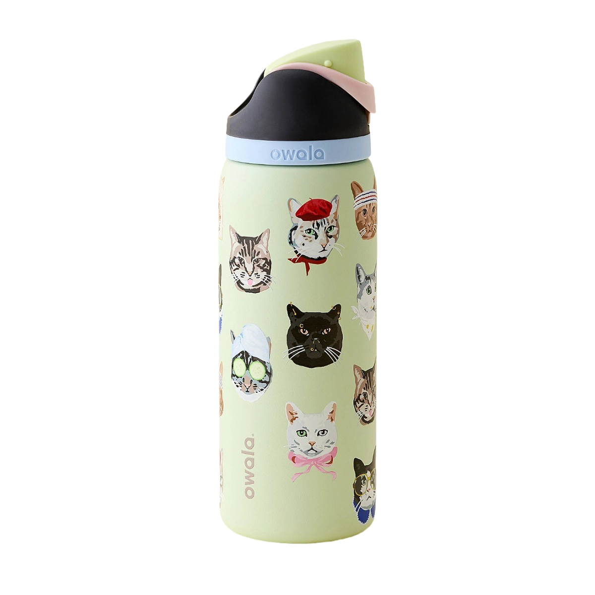 Owala UO Exclusive Cat Collage FreeSip® 0.9 L / 32 oz – Edición exclusiva Urban Outfitters 🐱
